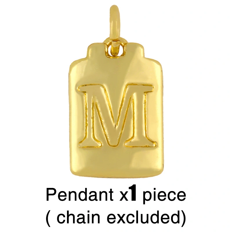 European and American popular Cuban necklace 26 letters pendant necklace hip hop necklace hiphop necklace nks36