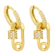 Clearance European and American earrings cold style temperament pin earrings ear buckle female niche all-match crown earrings erv59