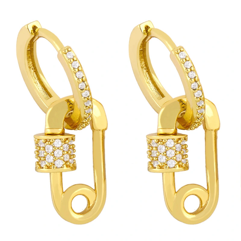 Clearance European and American earrings cold style temperament pin earrings ear buckle female niche all-match crown earrings erv59