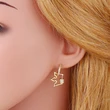Clearance European and American earrings cold style temperament pin earrings ear buckle female niche all-match crown earrings erv59