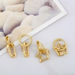 Clearance European and American earrings cold style temperament pin earrings ear buckle female niche all-match crown earrings erv59