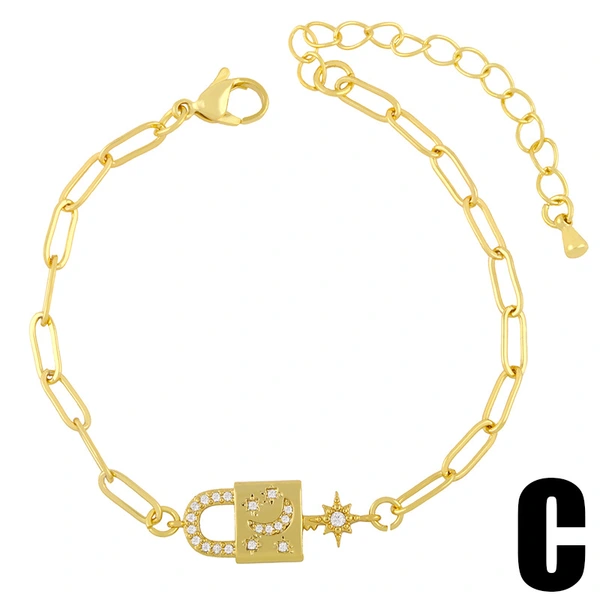 Internet celebrity bracelet cold style niche simple chain female bracelet personality all-match letter love bracelet brc66