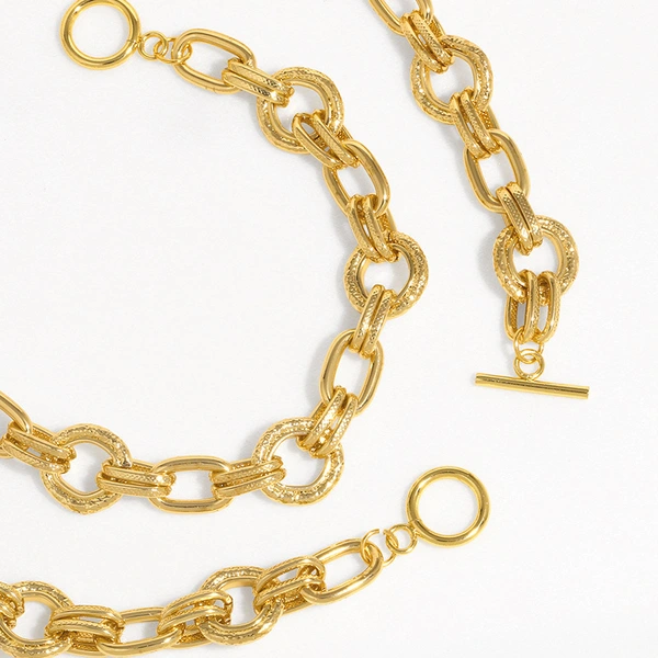 European and American hiphop hip-hop women's trend thick chain necklace Cuban chain large chain clavicle chain sweater chain nks61