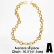 European and American hiphop hip-hop women's trend thick chain necklace Cuban chain large chain clavicle chain sweater chain nks61