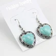 E-commerce Bohemian ethnic style retro turquoise ear hook women's evening party earrings earrings erf47