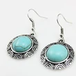 E-commerce Bohemian ethnic style retro turquoise ear hook women's evening party earrings earrings erf47