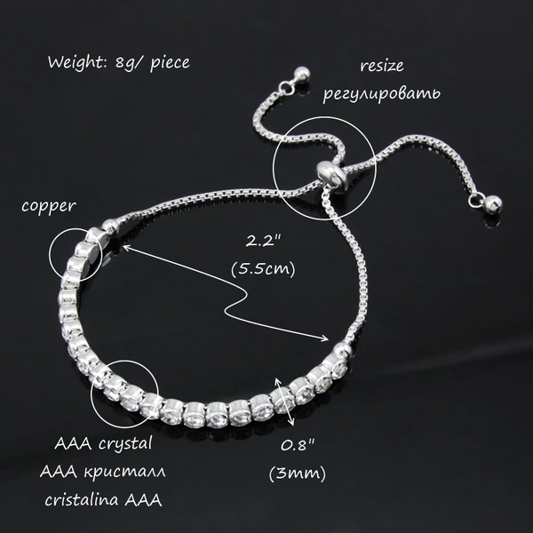 Yiwu small accessories hot selling crystal bracelet hand jewelry bracelet factory direct sales brk04