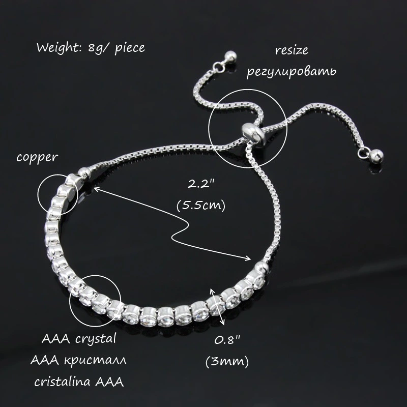 Yiwu small accessories hot selling crystal bracelet hand jewelry bracelet factory direct sales brk04