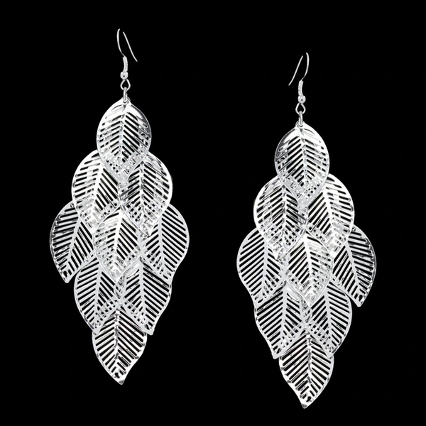 Korean new hollow leaf earrings female earrings earrings wholesale alloy earrings earrings era05