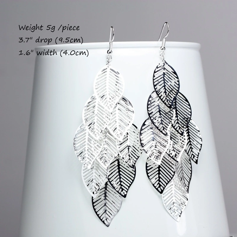 Korean new hollow leaf earrings female earrings earrings wholesale alloy earrings earrings era05