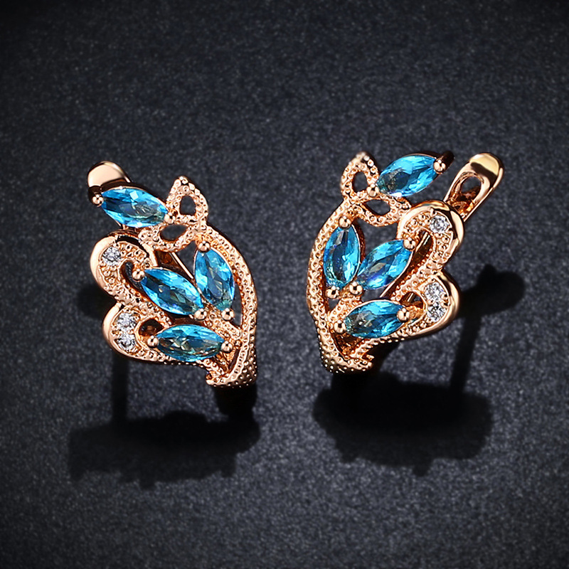 Clearance hot sale gold-plated earrings with zircon earrings girlfriend birthday gift jewelry erj51