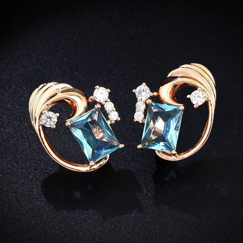 High-end French earrings 2023 new style Korean temperament Internet celebrity simple earrings earrings female erj68