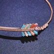 Internet celebrity bracelet micro inlaid colorful zircon bracelet fashion Cupid arrow girlfriend birthday gift brk60