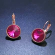 E-commerce specializes in European and American earrings AAA Swarovski diamond rose gold ear hooks Yiwu jewelry erj76