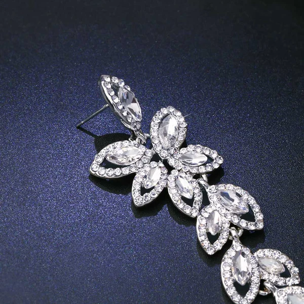 Source A imported rhinestone jewelry set high-end earrings and bracelets two-piece set direct sales bra02 jewelry