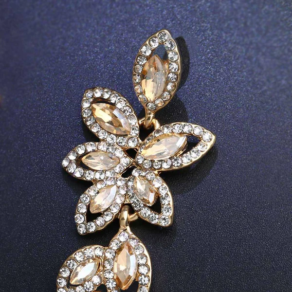 Source A imported rhinestone jewelry set high-end earrings and bracelets two-piece set direct sales bra02 jewelry