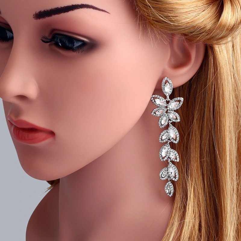 Source A imported rhinestone jewelry set high-end earrings and bracelets two-piece set direct sales bra02 jewelry