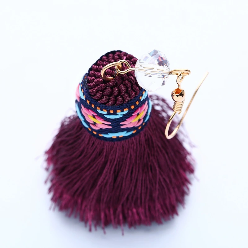 European and American fashion earrings trendy women exaggerated long temperament geometric tassel earrings earrings earrings female erj98