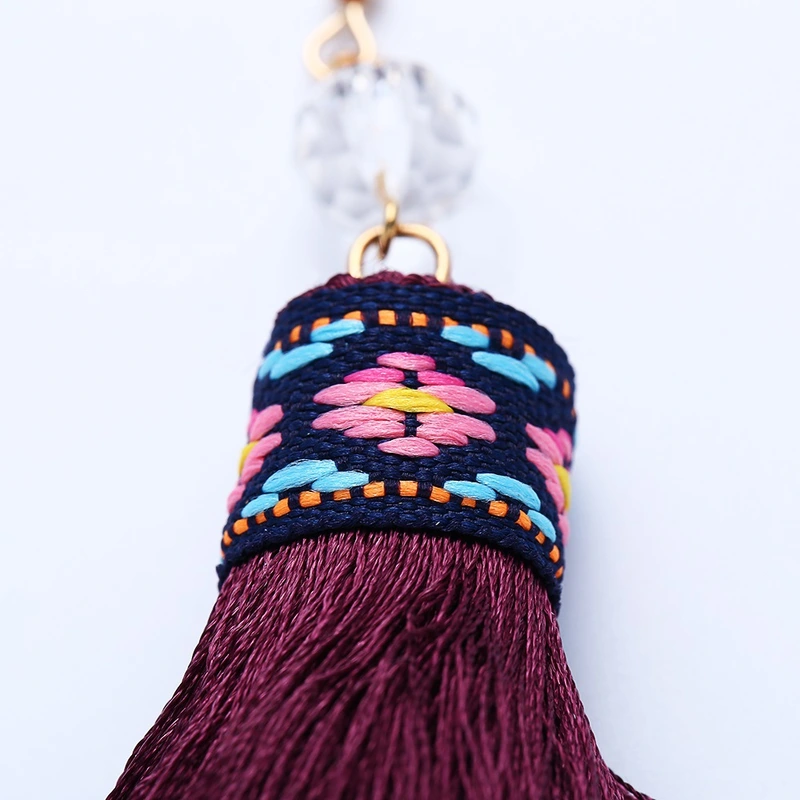 European and American fashion earrings trendy women exaggerated long temperament geometric tassel earrings earrings earrings female erj98