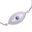 Hot selling copper micro inlaid zircon pull bracelet exotic devil eye jewelry bra04