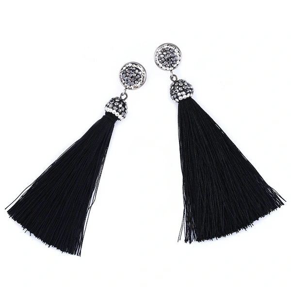 Hot selling new style long temperament tassel earrings high-end diamond earrings earrings for women erk69 light luxury