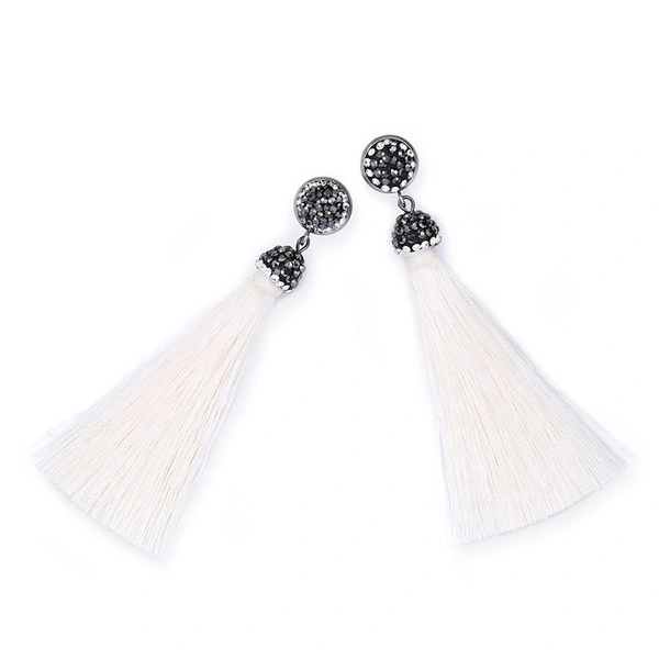 Hot selling new style long temperament tassel earrings high-end diamond earrings earrings for women erk69 light luxury