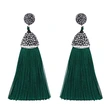 Hot selling European and American exaggerated tassel earrings simple ethnic style long earrings erk68