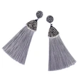 Hot selling European and American exaggerated tassel earrings simple ethnic style long earrings erk68