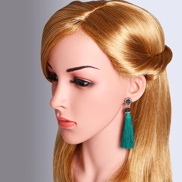 Hot selling new style long temperament tassel earrings high-end diamond earrings earrings for women erk69 light luxury