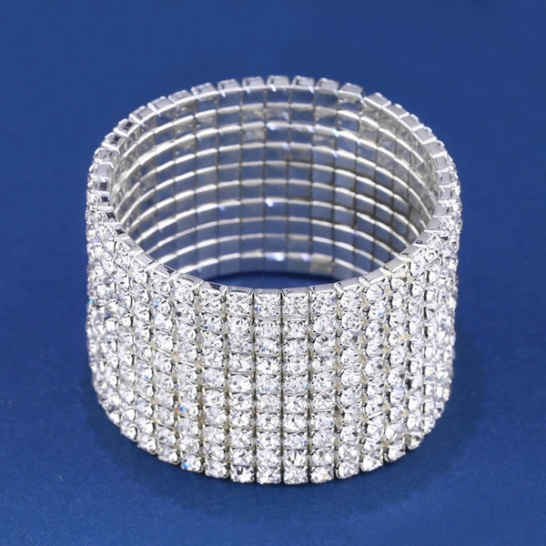 Hot selling jewelry crystal bracelet with rhinestones personalized bracelet manufacturer direct sales bra28