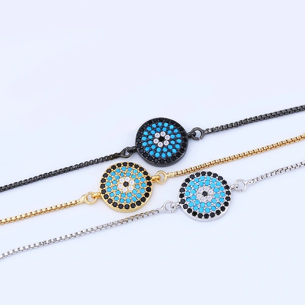 Entering e-commerce, simple geometric bracelet devil's eye Turkish blue eye hand jewelry women bra44
