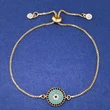 Entering e-commerce, simple geometric bracelet devil's eye Turkish blue eye hand jewelry women bra44