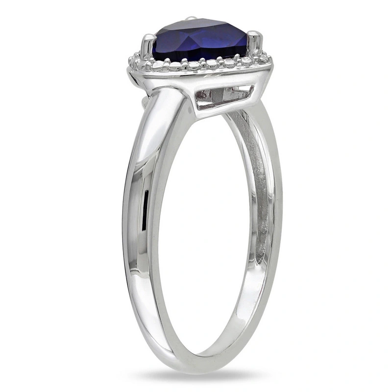 European and American hot ring simple women's heart-shaped zircon ring copper-plated silver jewelry simple small accessories