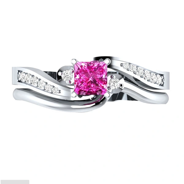 European and American hot-selling fashion women's zircon ring silver-plated couple ring party wedding ring