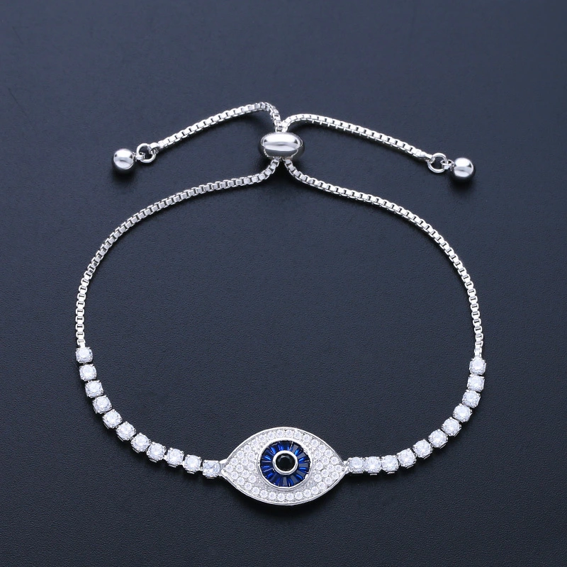 Hot selling jewelry micro inlaid AAA zircon bracelet devil eye crystal jewelry bra39