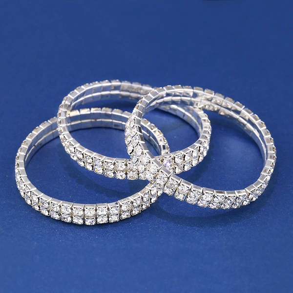 Hot selling jewelry crystal bracelet with rhinestones personalized bracelet manufacturer direct sales bra28