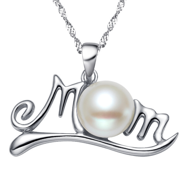 European and American mom pearl necklace (including chain) female new mother's birthday gift