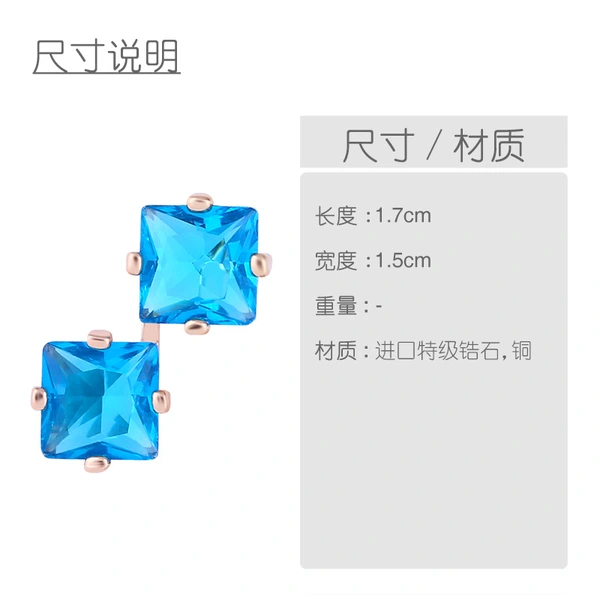 Earrings Korean fashion zircon earrings earrings jewelry European and American accessories earrings erj78