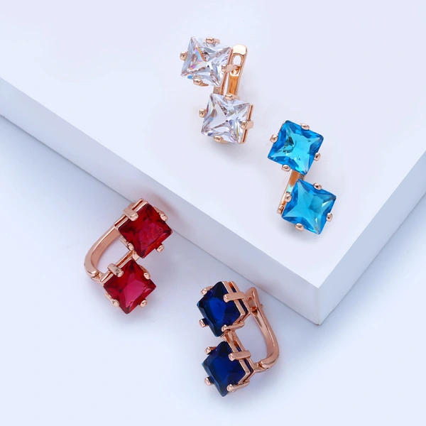 Earrings Korean fashion zircon earrings earrings jewelry European and American accessories earrings erj78