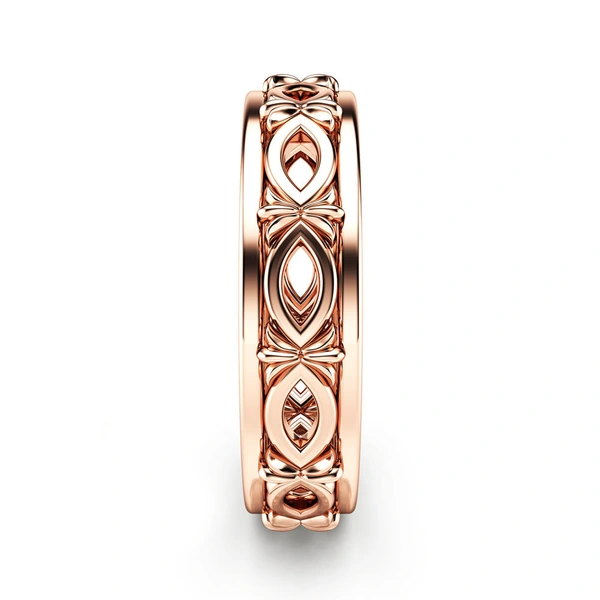 New wholesale European and American style luxury hollow rings for men and women fashion rings copper plated rose gold jewelry