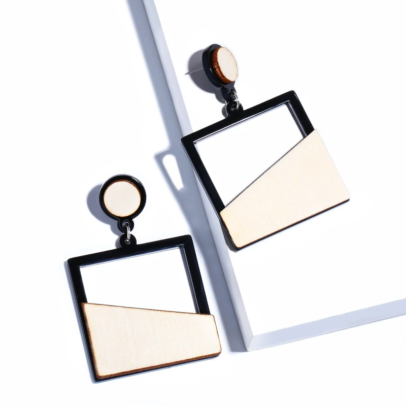 European and American exaggerated geometric earrings female 2022 popular jewelry Aosheng jewelry female erm50