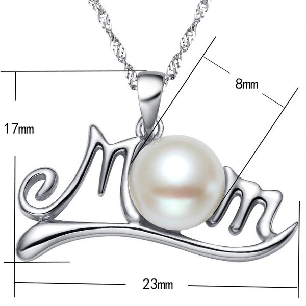 European and American mom pearl necklace (including chain) female new mother's birthday gift