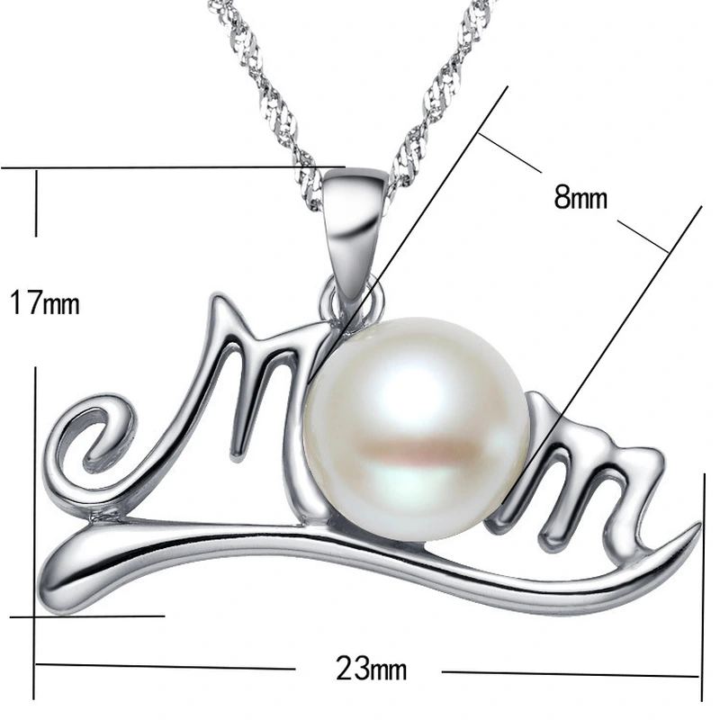 European and American mom pearl necklace (including chain) female new mother's birthday gift