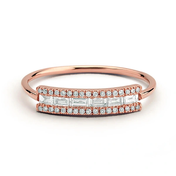   New fashion exquisite men's and women's rings zircon copper ring birthday gift anniversary jewelry