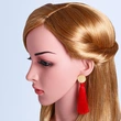 European and American fashion tassel earrings fashionable versatile women's simple personality earrings trendy ear jewelry wholesale erm08