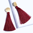 European and American fashion tassel earrings fashionable versatile women's simple personality earrings trendy ear jewelry wholesale erm08