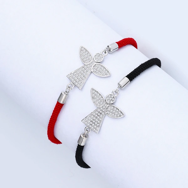 Korean fashion couple red string bracelet simple adjustable angel bracelet girlfriend birthday gift accessories bra64