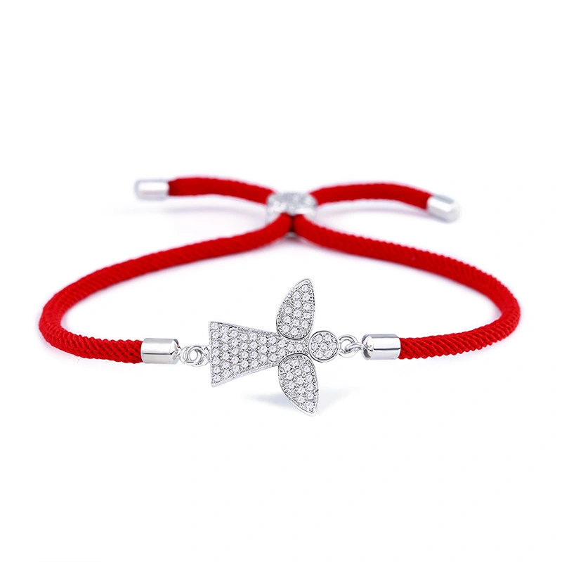 Korean fashion couple red string bracelet simple adjustable angel bracelet girlfriend birthday gift accessories bra64