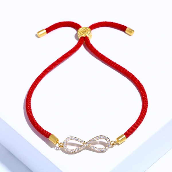 Factory direct sales Korean new style fashion simple personality 8 zircon bracelet trendy versatile couple bracelet bra66
