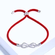 Factory direct sales Korean new style fashion simple personality 8 zircon bracelet trendy versatile couple bracelet bra66